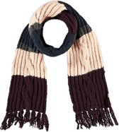 Luxe bordeaux rode/roze gebreide sjaal voor kinderen - Winteraccessoires - Winterkleding/buitenkleding accessoires voor kinderen