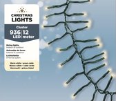 Clusterverlichting warm wit buiten 936 lampjes - Kerstverlichting - Boomverlichting/feestverlichting lichtsnoeren