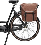 Beck SPRTV Single enkele fietstas bruin met grijze bies 15 - 17 L
