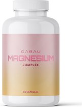 Cabau Lifestyle Magnesium - Vitamines & Mineralen - 60 capsules - 200 mg magnesium per tablet - Meer energie - Goed voor je spieren