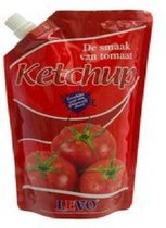 Levo | Ketchup | pochettes | 10 x 500 ml