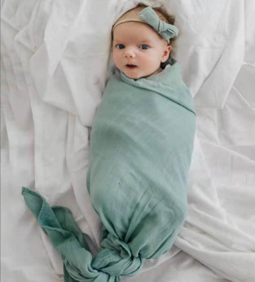 Hydrofiele doek XL 120 x 120 cm Inbakerdoek Swaddle doek groot