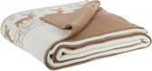 MOST Wollen deken Rendier - 140 x 200 cm - Beige