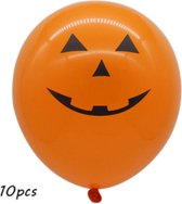 Pompoen face ballonnen Halloween (10 stuks) | Feest