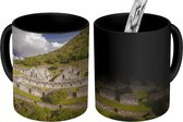 Magische Mok - Foto op Warmte Mok - Luchtfoto van de ruïnes bij Choquequirao in Peru - 350 ML