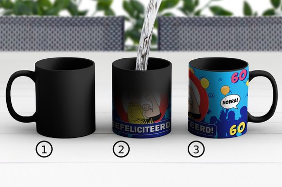 Bellatio Decorations Cadeau / Mug anniversaire 60 ans - homme -  déambulateur 