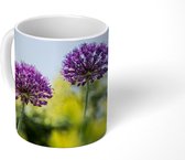 Mok - Bloemen - Tuin - Paars - 350 ML - Beker