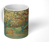 Mok - Koffiemok - Boomgaard in bloei - Vincent van Gogh - Mokken - 350 ML - Beker - Koffiemokken - Theemok