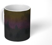 Mok - een bos in de nacht - 350 ML - Beker