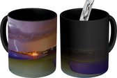 Magische Mok - Foto op Warmte Mok - Bliksemflitsen tijdens een zonsondergang - 350 ML