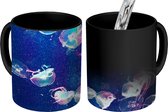 Magische Mok - Foto op Warmte Mok - Kwallen - Roze - Licht - 350 ML