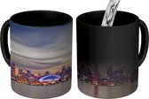 Magische Mok - Foto op Warmte Mok - Horizon van de stad Toronto tijdens zonsondergang - 350 ML