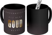 Magische Mok - Foto op Warmte Mokken - Koffiemok - Jij bent goud waard - Moederdag - Schoonmoeder - Goud - Quotes - Magic Mok - Beker - 350 ML - Theemok - Mok met tekst