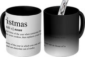 Magische Mok - Foto op Warmte Mokken - Koffiemok - Spreuken - Kerst - Christmas definitie - Quotes - Woordenboek - Magic Mok - Beker - 350 ML - Theemok