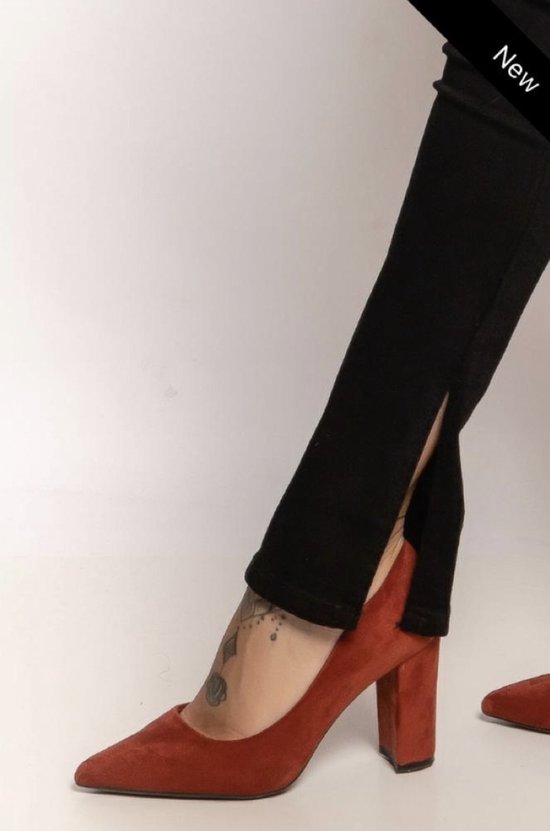 Pantalon jeans femme marivy droit avec fente sur le côté des jambes larges.  | bol.com