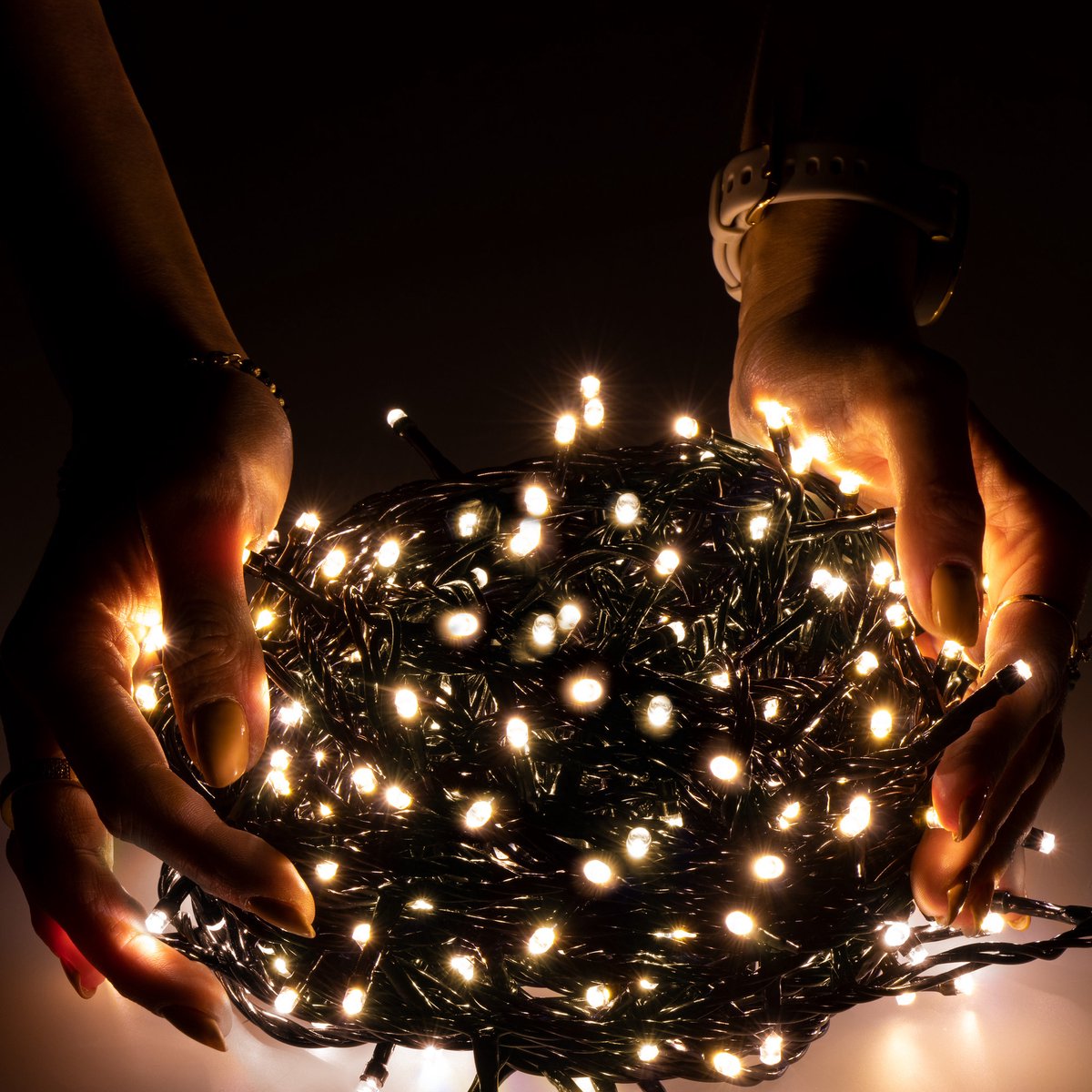 Springos Kerstverlichting - Binnen & Buiten - 50 m - 1000 LED - Warm Wit – foto 4