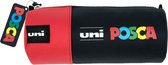 Uni- Ball Posca - étui à dessin pour marqueurs et stylos posca - Rouge / Zwart