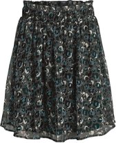 Vila Rok Vifalia Hw Skirt/lc 14072042 Darkest Spruce/leo Dames Maat - W44