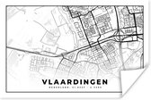 Poster Kaart - Vlaardingen - Nederland - 90x60 cm
