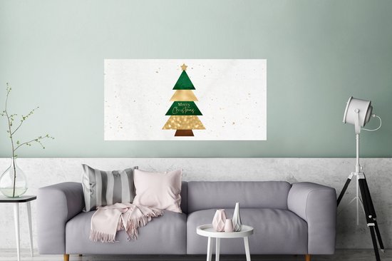 Affiche Noël - Sapin de Noël - Proverbes - Citations - Joyeux Noël - 120x60 cm - Décorations de Noël de Noël pour Intérieur - Noël
