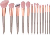 Make-up Kwasten - 13-delig - Roze - Brush Set - Pink - Met Opberg Etui – Cosmetica