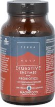 Terranova Digestive Enzymes with Probiotics - 100 vegicaps - Probiotica