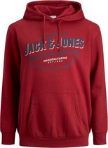 Jack & Jones Logo Sweat hood red (Maat: 5XL)