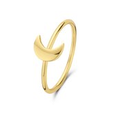 Selected Jewels Julie Dames Ring Zilver - Goudkleurig - 19.25 mm / maat 60