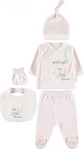 Baby newborn 5-delige kleding set meisjes - good night my Little dreamer - Newborn kleding set - Newborn set - Babykleding
