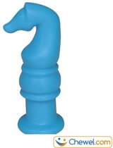 Pennendop potlooddop kauwdop bijtdop | Schaakstuk | Paard | Diverse kleuren | Blauw | Chewel ®