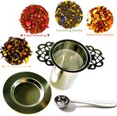 Luxe - Theepakket - Thee cadeau - Compleet - Theeset - Met - Theefilter - Thee ei - Theezeef - Maatlepels - 80 Kopjes - Thee - Thee pakket - Cadeaupakket - Kerstcadeau - Kerstpakke