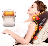 Massagekussen – Warmtefunctie – Multifunctioneel - Shiatsu Massagekussen – Massagestoel – Nek, rug en schouderpijn