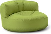 Lumaland Outdoor zitzak lounge, ronde zitzak voor buiten, 320 l vulling, 90 x 50 cm, groene