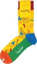 Happy Socks - Gitaar - Geel - Guitar - Pepers - Spicy - Maat 36-40