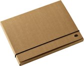 Elastobox Multo Kraft Line - voor A4 papier - 3 kleppen - 850gr karton bruin