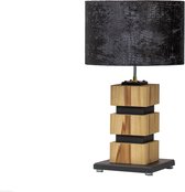 Lucasa Living Houten lamp Blocks small ronde kap