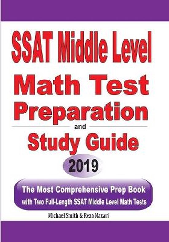 SSAT Middle Level Math Test Preparation and Study Guide - cover