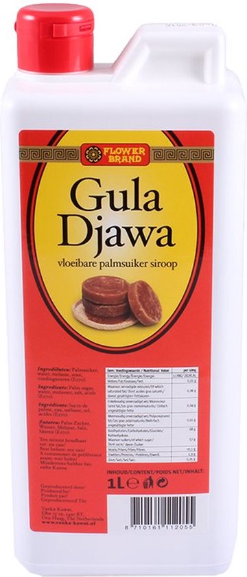 Flower Brand - Gula Djawa vloeibare palmsuiker siroop - 1L