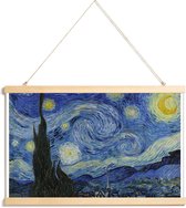 JUNIQE - Posterhanger Van Gogh - De sterrennacht (1889) -40x60 /Blauw