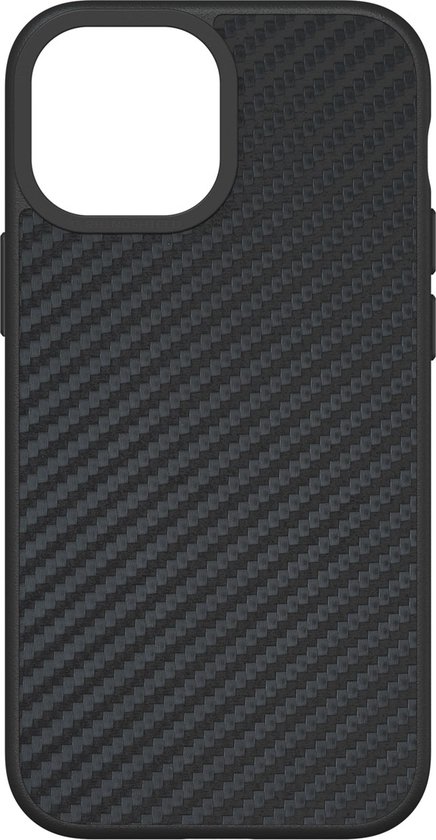 Apple iPhone 13 Hoesje - Rhinoshield - SolidSuit Serie - Hard Kunststof Backcover - Carbon Black - Hoesje Geschikt Voor Apple iPhone 13
