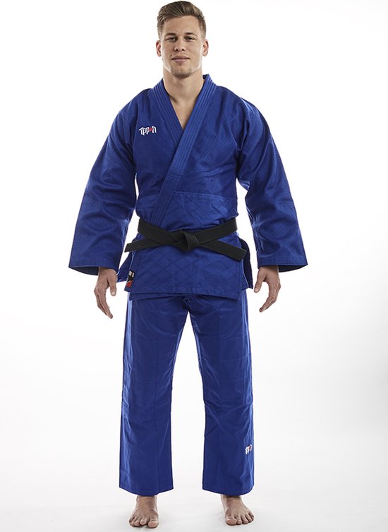 ik draag kleding trui communicatie Ippon Gear Basic blauw judopak voor de jeugd - Product Kleur: Blauw /  Product Maat: 180 | bol.com