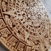Azteekse kalender, Maya kalender, Wanddecoratie, Muurdecoratie, Wall Art, Wood Carving, Mayan Calendar, Engraved Handmade, Piedra del Sol, Wall Artwork, Sun Stone, Meditation, Gegraveerd hout