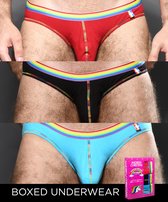 Andrew Christian Unicorn Boy Brief 3-Pack - Maat XS - Heren Slip - Giftbox - Cadeaubox voor mannen - Mannen Ondergoed