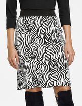 GERRY WEBER Dames Gebreide rok met zebradessin