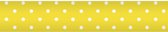 Wicotex Damast papier 1.18x10m geel met stip wit