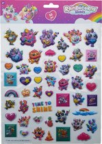 Bubbel-stickers "Rainbocorns - Time to shine" +/- 50 Stickers | Schoencadeau | Sint-tip | Kerst-tip