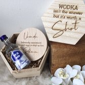 Griffel-Gifts Geschenkbox Getuige Vriendin - Huwelijk - Wodka