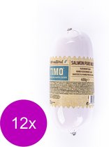 Timo Meat Saucisson Saumon - Snacks pour Chiens - 12 x 400 g