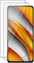 2x Screenprotector Glas geschikt voor Xiaomi Poco F3 / Mi 11i - Beschermglas Screen Protector Glas