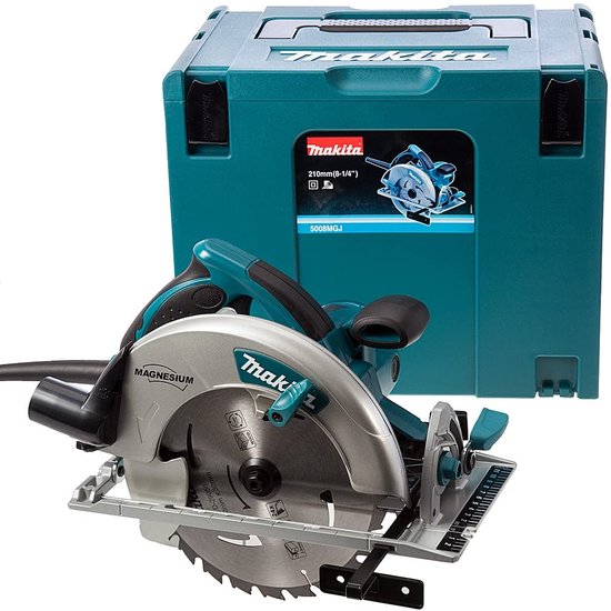 Cirkelzaag - MAKITA Cirkelzaag 5008MGJ 210 mm 1800 W met transportkoffer Makpac